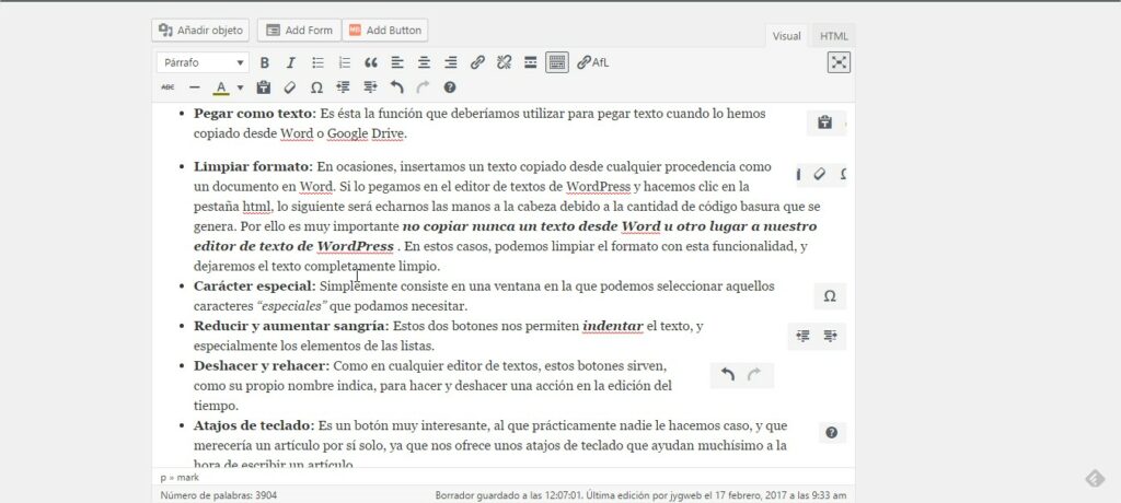 Modo escritura sin distracciones