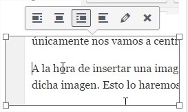 Alineación de imágenes en WordPress