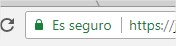 Candado verde que indica que la web contiene el certificado SSL