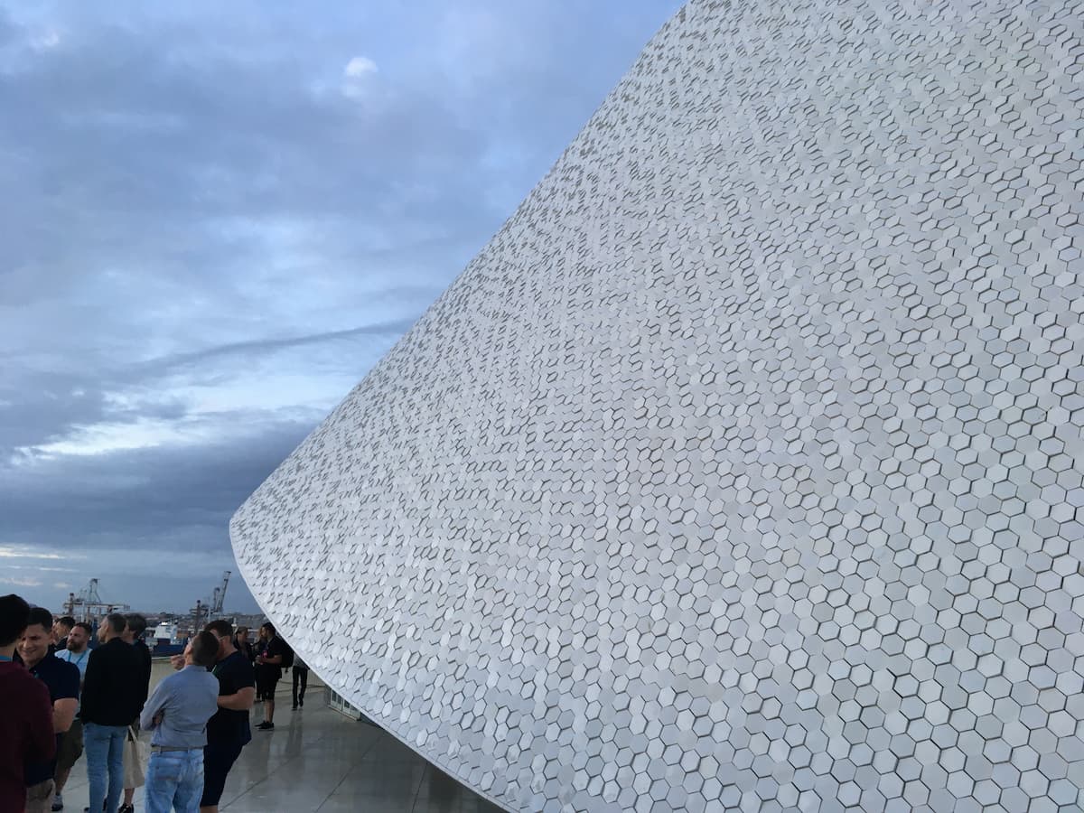 Recubrimiento de la terminal de cruceros de Oporto