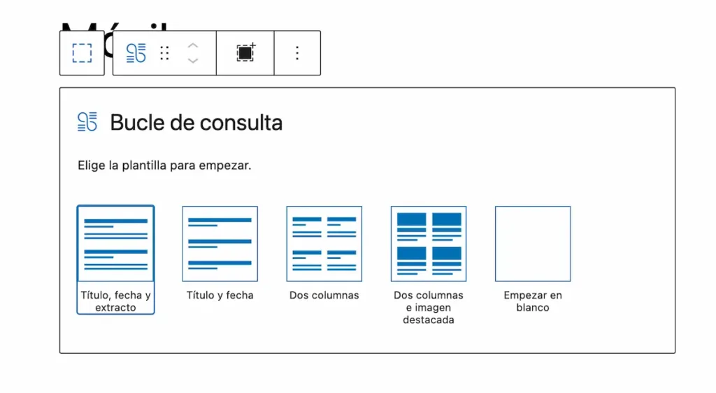 Diseños para el bloque de consultas que nos ofrece generateblocks